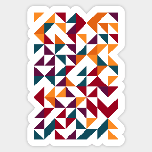 Creative Geometric Colourful Triangle Pattern #36 Sticker